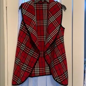 *Winter Clothing Sale* Red plaid vest